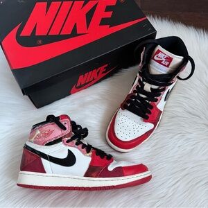Nike Air Jordan 1 Retro High OG Next Chapter Spider-Man Shoes 4.5Y